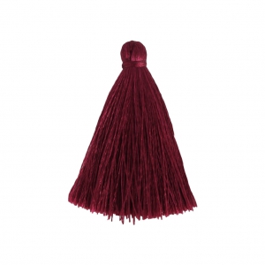 Tassel imitation silk 40 mm Raspberry