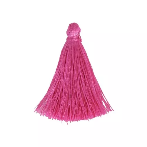 Tassel imitation silk 40 mm Fuchsia
