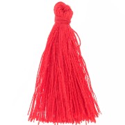 Tassel imitation silk 35 mm Red