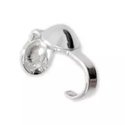 3mm 925 Sterling Silver ?clamshell beads - Made in Europe x10