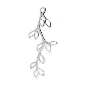 925 Sterling silver tree branch pendant 30x12 mm x1