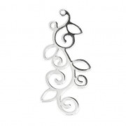925 Sterling silver flower pendant 30x14 mm x1