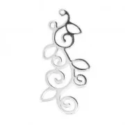 925 Sterling silver flower pendant 30x14 mm x1