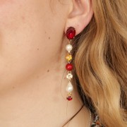 Brass earstuds setting for PureCrystal 4120 14x10 mm Gold Tone x2