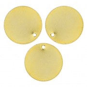 Smooth sequins 15 mm - fine Gold plated x5|raw }}