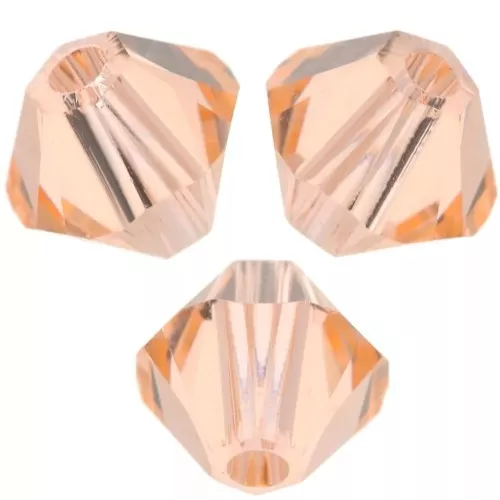 PureCrystal Crystal Bicones 5mm Light Peach x20
