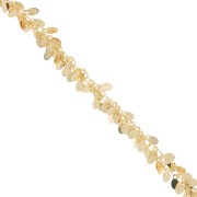 Chain with fancy drop mesh 13 mm Gold Tone x 50 cm|raw }}