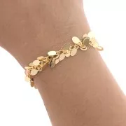 Chain with fancy drop mesh 13 mm Gold Tone x 50 cm