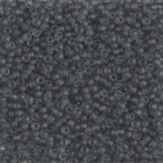 Miyuki Seed beads 15/0 152F - Transparent Gray Mat x8g