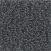 Miyuki Seed beads 15/0 152F - Transparent Gray Mat x8g