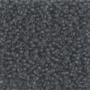 Miyuki Seed beads 15/0 152F - Transparent Gray Mat x8g