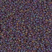 Miyuki Seed beads 15/0 409FR - Mat Opaque Chocolate AB x8g|raw }}