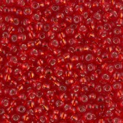 Miyuki Seed beads 11/0 10 - Silver Lined Flame Red x8g