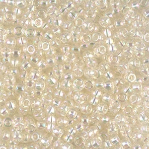 Miyuki Seed beads 11/0 2442 - Crystal Ivory Gold Luster x8g