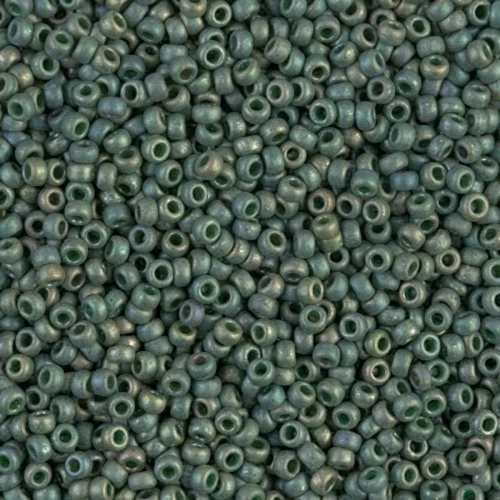 Miyuki Seed beads 11/0 2031 - Mat Met Sage Green Luster x8g