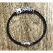 Bead charm big hole epoxy resin 925 Sterling Silver - Africa - Brown - Brown x1