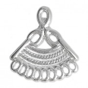 Fan spacer 1 7mm Silver Tone x1|raw }}