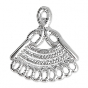 Fan spacer 1 7mm Silver Tone x1