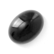 Oval Cabochon 8x6 mm Black Onyx x1|raw }}