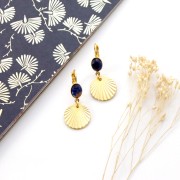 Oval Cabochon 8x6 mm Black Onyx x1