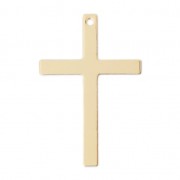 Cross pendant 26 mm - Gold-filled x1