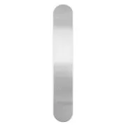 Aluminium Flat cuff bracelets to form and customize 15x2,5 cm x5