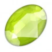 PureCrystal 4120 Oval Fancy Stone 14x10 mm Crystal Lime x1