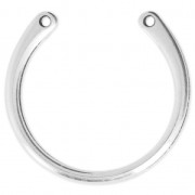 Pendant/spacer 2 holes 330x27 mm Antique Silver Plating x1|raw }}