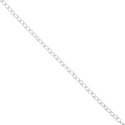 2.4x3 mm 925 Sterling Silver cable chain x 1m|raw }}