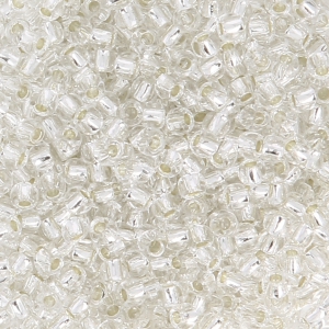 Toho Seed beads 11/0 TO11R21 - Silver Lined Crystal x8g