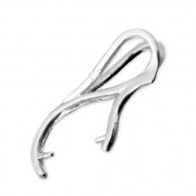 925 Sterling Silver Pendant Holder 24 mm x1|raw }}