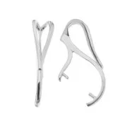 925 Sterling Silver Pendant Holder 24 mm x1