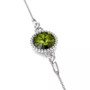 925 Sterling Silver setting spacer for cabochon PureCrystal 1122 8 mm x1