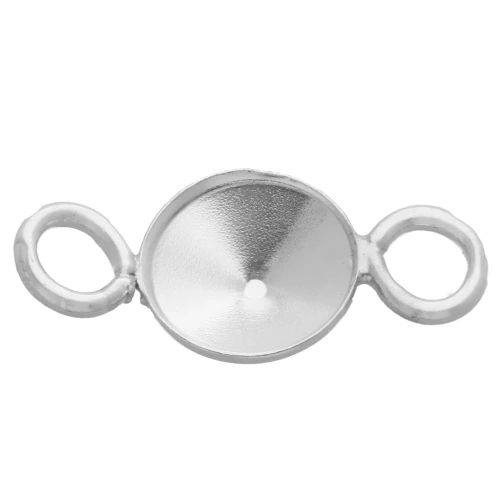 Spacer for PureCrystal 1122 6 mm cabochon - 925 Sterling Silver x1