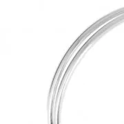 925 Sterling Silver Half Hard Band bracelet wire 3x1.5 mm x 50 cm