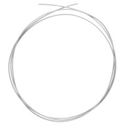 Semi-hard half-round wire - annealed - 2x1 mm - 925 Sterling Silver x 1 m
