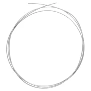 Semi-hard half-round wire - annealed - 2x1 mm - 925 Sterling Silver x 1 m