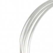 Semi-hard half-round wire - annealed - 2x1 mm - 925 Sterling Silver x 1 m