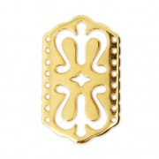 Spacer 8 rows ethnic 30x18 mm fine Gold plated x1|raw }}