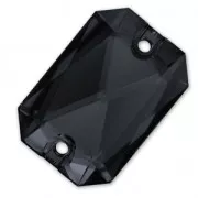 Cabochon Emerald Cut 3252 14X10 mm Jet x1