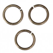 7x0.8mm Open Jump Rings - European-made - Bronze Tone x50|raw }}