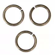 7x0.8mm Open Jump Rings - European-made - Bronze Tone x50