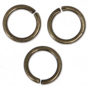 8x1mm Open Jump Rings - European-made - Bronze Tone x50