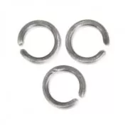 3x0.5mm Open Jump Rings - European-made - Antique Silver Tone x50