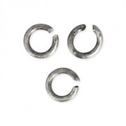 2.5x0.5mm Open Jump Rings - European-made - Antique Silver x50|raw }}