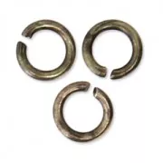 3x0.6mm Open Jump Rings - European-made - Bronze Tone x50