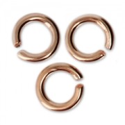 4x0.8mm Open Jump Rings - European-made - Rose Gold tone x50|raw }}