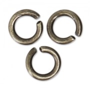 4x0.8mm Open Jump Rings - European-made - Bronze Tone x50