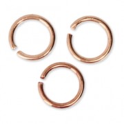 4X0.5mm Open Jump Rings - European-made - Rose Gold Tone x50|raw }}