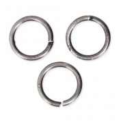 4X0.5mm Open Jump Rings - European-made - Antique Silver Tone x50|raw }}